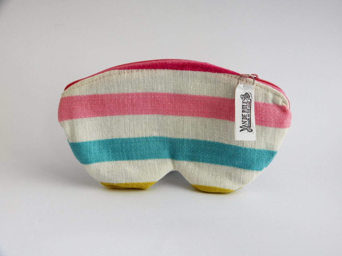 funda de gafas con tela reciclada y cremallera