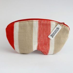 funda de gafas con tela reciclada y cremallera