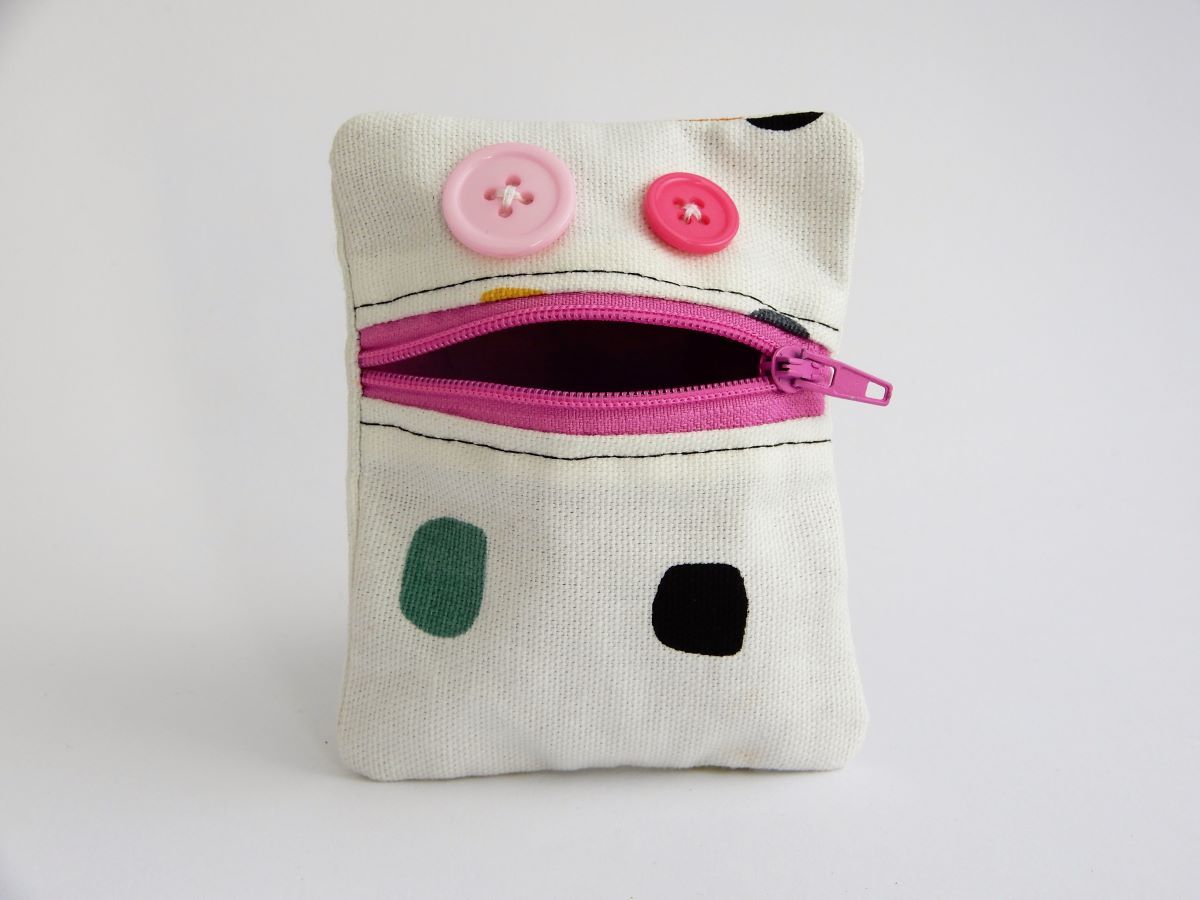 cartera monstro topos rosa