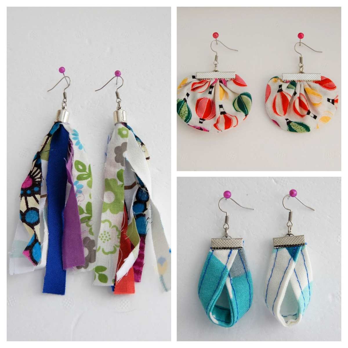 pendientes de tela