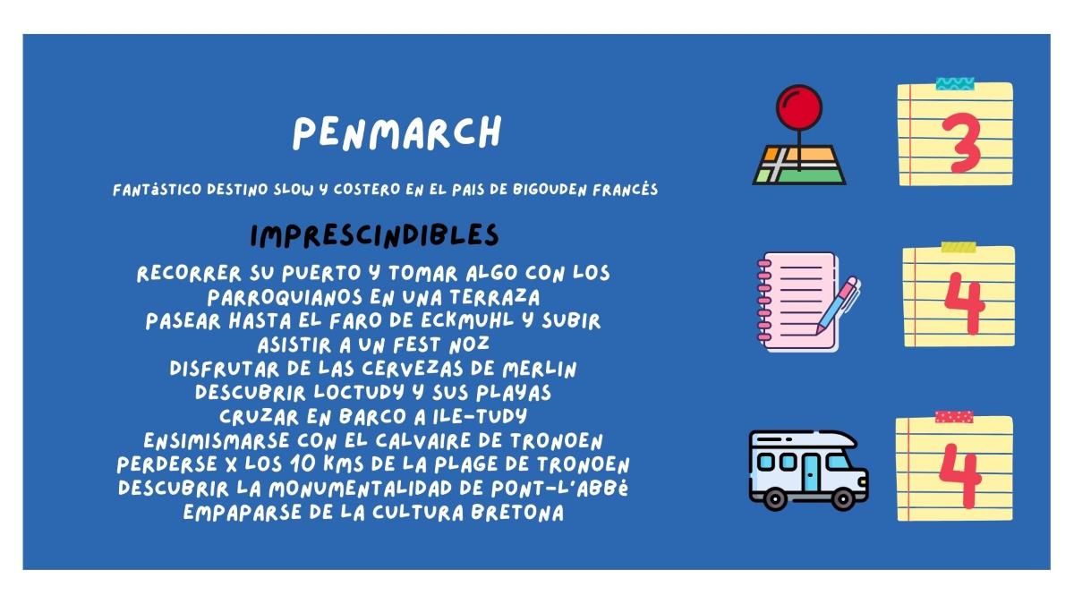 penmarch destino slow tabla