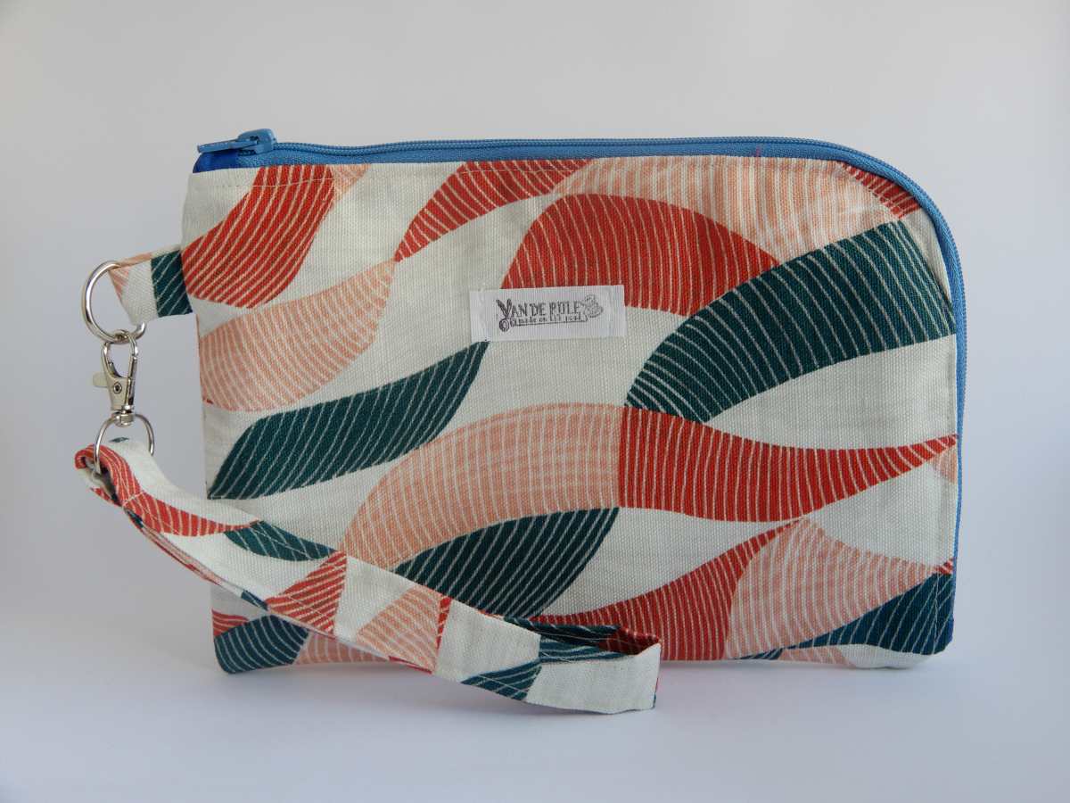 bolso de mano clutch olas