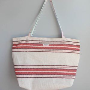 tote bag raya roja loneta