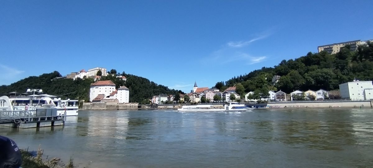passau danubio ilz inn rio alemania frontera