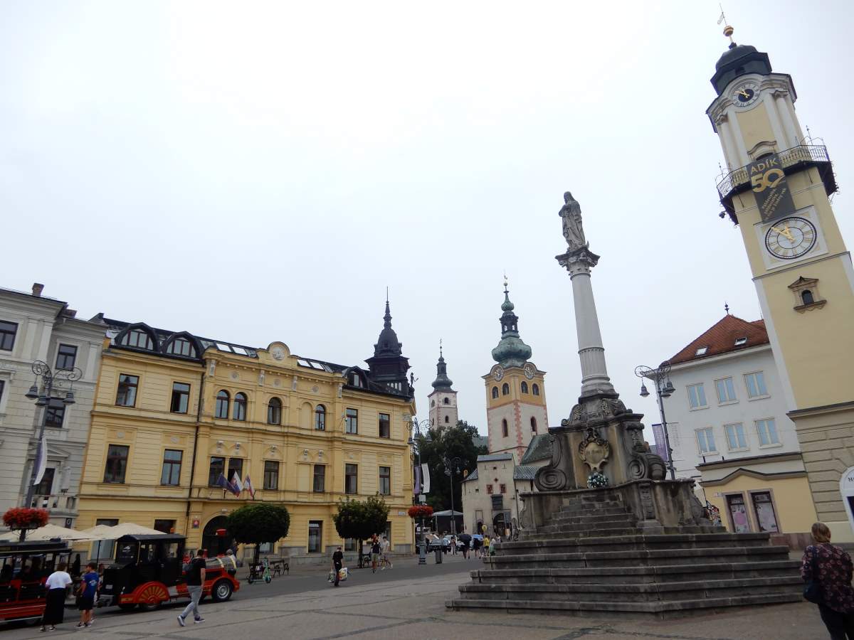 banska bystrica eslovaquia torre reloj centro urbano