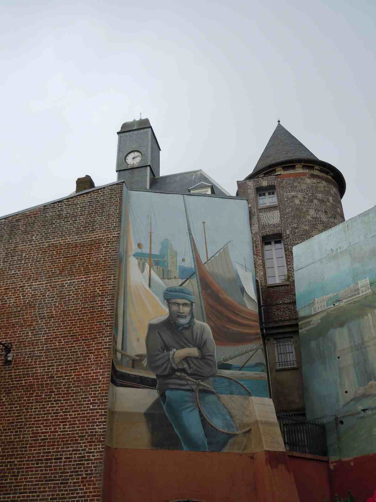mural le treport paule adeline vieillescazes puerto cordiers francia