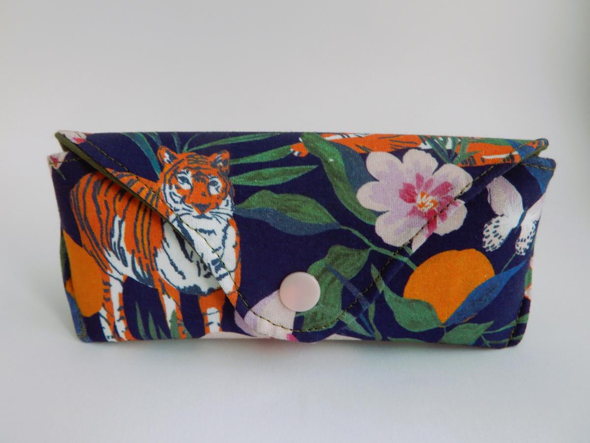 funda gafas rigida algodon tigres