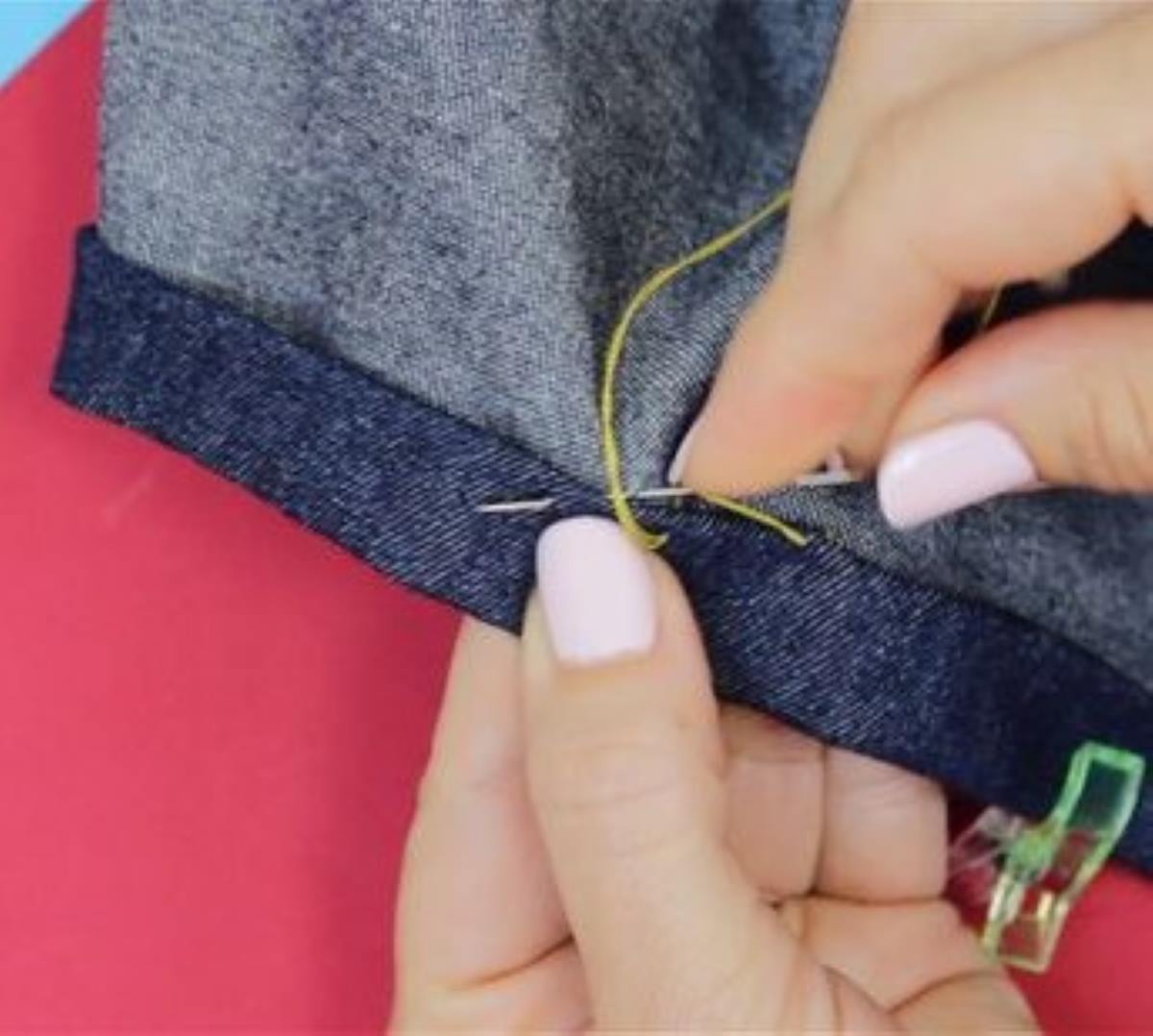 curso iniciación costura bajo pantalón primeros pasos