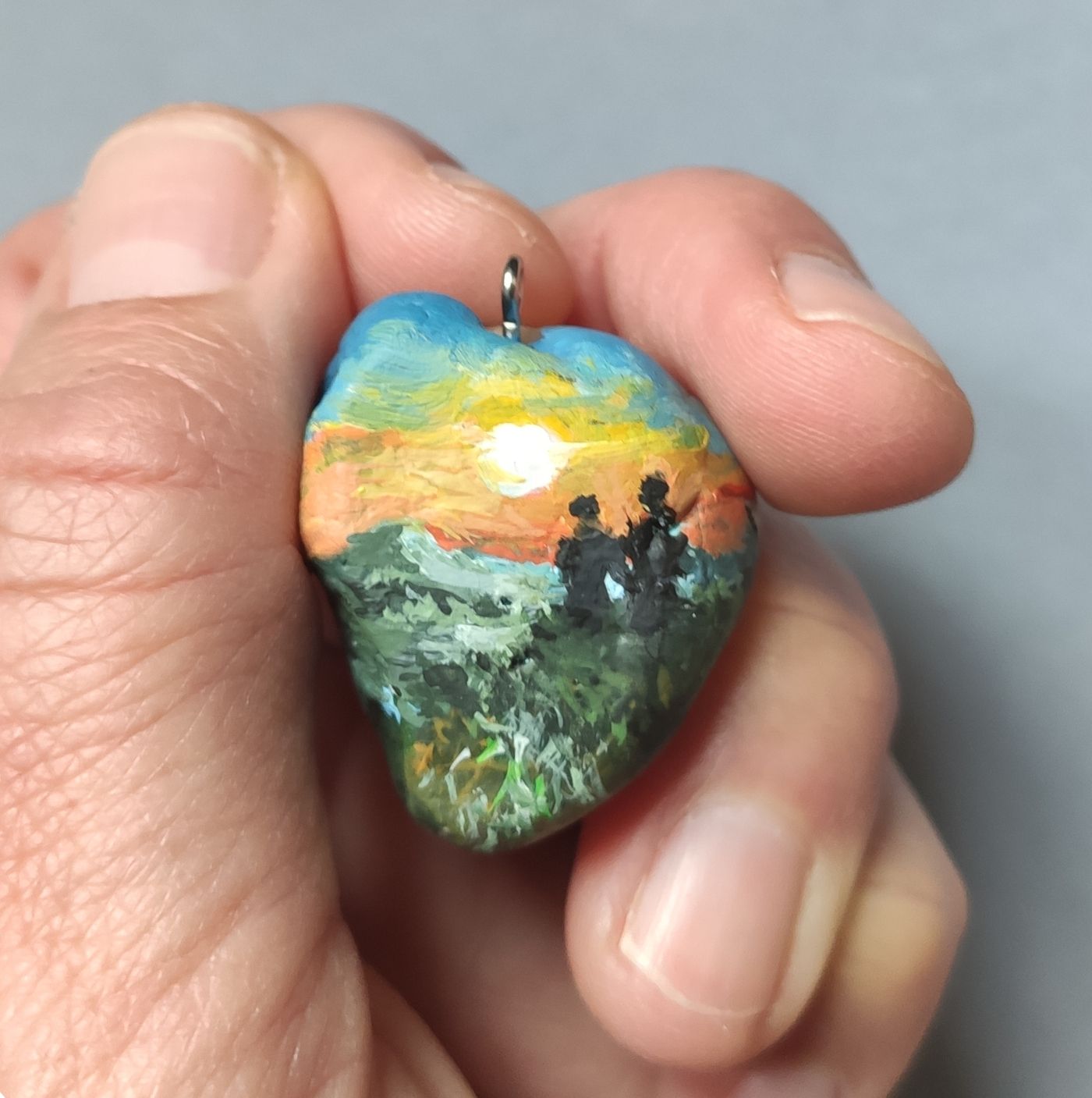 caminostones piedra viajera pintada arte