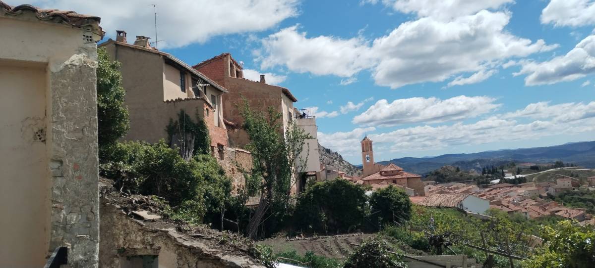 castellote españa vaciada teruel vista panorámica