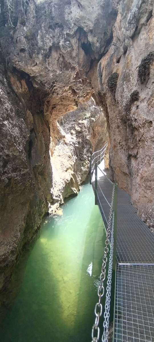pasarela barranco calomarde ruta senderismo teruel